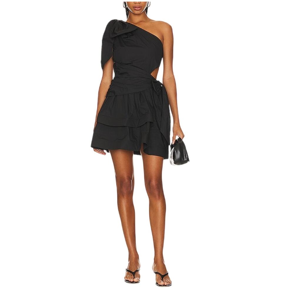 Elliatt Asymmetric Black Gwen Dress Size S